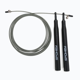 Скакалка Spokey X Rope Midd, 3000 мм, черный/серый