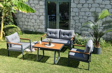Комплект уличной мебели Floriane Garden Tivoli, серый, 4 места