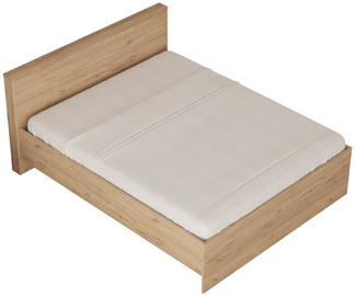 Кровать двухместная Kalune Design LL2-S, 160 x 200 cm, ореховый, с решеткой
