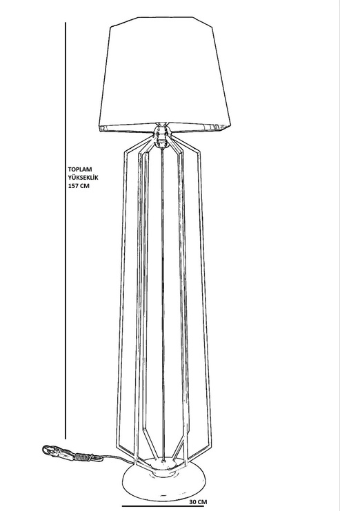 Stāvlampa Opviq Alba 534LUN4169, 60 W, E27