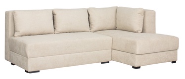 Угловой диван Bodzio Judyta Classic, бежевый, правый, 155 x 225 x 77 см