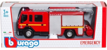 Rotaļu ugunsdzēsēju mašīna Bburago Emergency Fire Truck 32002, sarkana