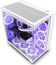 Kompiuterio korpusas NZXT Nzxt H9 Flow, skaidri/balta