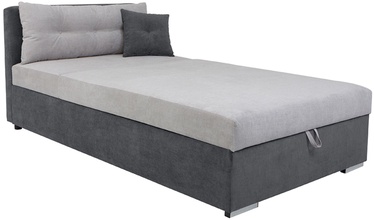 Кровать Rico, 110 x 200 cm, темно-серый/светло-серый, с матрасом