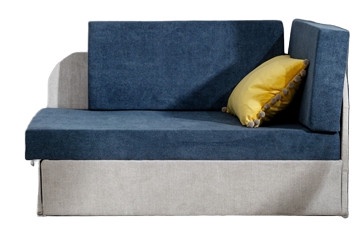 Bērnu dīvāns- gulta Rosa Omega 86, Omega 02, pelēka/tumši zila, 75 x 104 cm x 60 cm