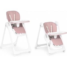 Barošanas krēsls EcoToys, balta/rozā