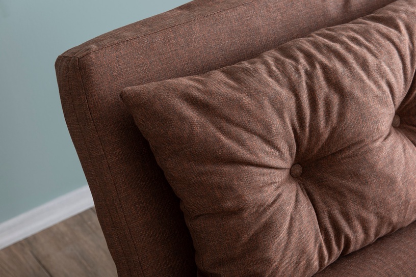 Dīvāns-gulta Hanah Home Sando 2-Seater, gaiši brūna, 50 x 133 cm x 45 cm