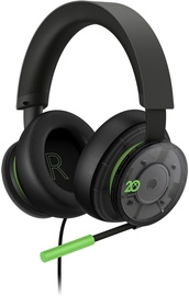 Проводная игровая гарнитура Microsoft Xbox Stereo, черный/зеленый