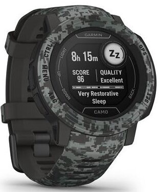 Умные часы Garmin Instinct 2 Camo Edition, черный/серый