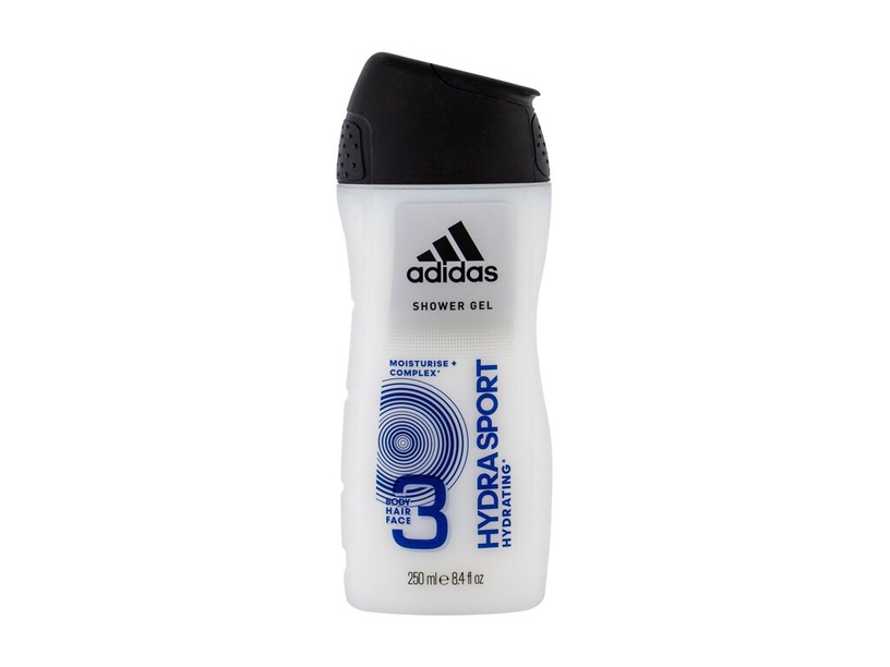 Dušo želė Adidas 3in1 Hydra Sport, 250 ml