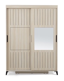 Spinta Kalune Design Fuga 140, smėlio, 60 cm x 140 cm x 216 cm, su veidrodžiu