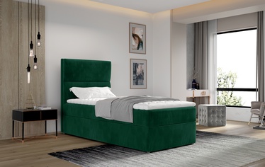 Кровать Arco Kronos 19, 90 x 200 cm, темно-зеленый, с матрасом, с решеткой