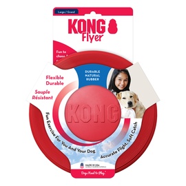 Игрушка для собаки Kong FLYER LARGE DOG TOY, 22.5 см, красный