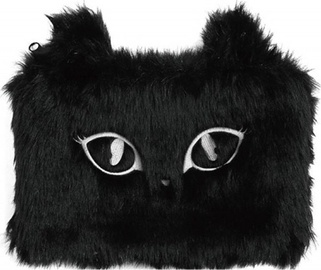 Пенал Fluffy Cat, 24 см x 2.5 см, черный