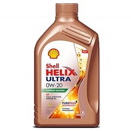 Машинное масло Shell Helix Ultra 0W - 20, синтетический, для легкового автомобиля, 1 л