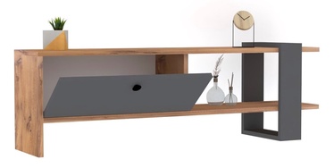 TV-laud Kalune Design Ova, pruun/antratsiit, 120 cm x 25 cm x 36.8 cm