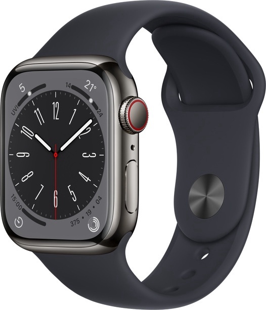 Умные часы Apple Watch Series 8 GPS + Cellular 41mm Stainless Steel LT, серый