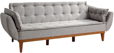 Dīvāngulta Hanah Home Fiona, pelēka, 217 x 82 cm x 80 cm