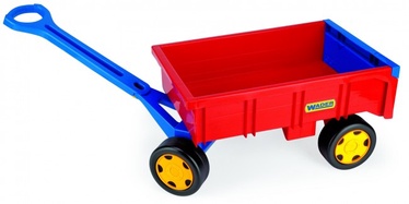 Smilšu kastes rotaļlietu komplekts Wader Gigant Nandcart, sarkana, 950 mm