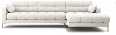 Stūra dīvāns Micadoni Home Mamaia 5 Seats, gaiši bēša, labais, 293 x 185 cm x 75 cm