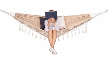 Šūpuļtīkls Springos Double Hammock HM020, smilškrāsas, 200 cm