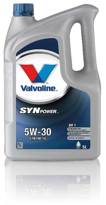 Motoreļļa Valvoline Synpower DX1 5W - 30, sintētiskais, vieglajam auto, 5 l