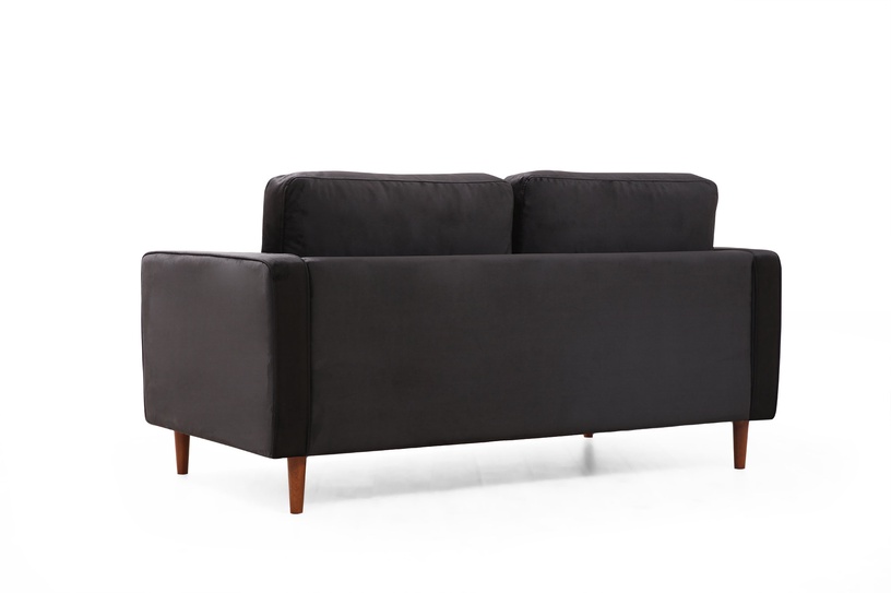 Dīvāns Hanah Home Rome, melna, 90 x 175 cm x 70 cm