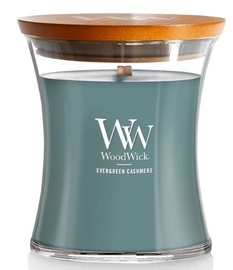 Свеча, ароматическая WoodWick Medium Hourglass Evergreen Cashmere, 55 - 65 час, 275 г, 120 мм x 100 мм