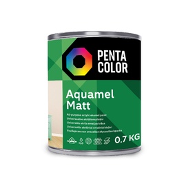 Emaljas krāsa Pentacolor Aquamel, matēts, 0.7 kg, balta
