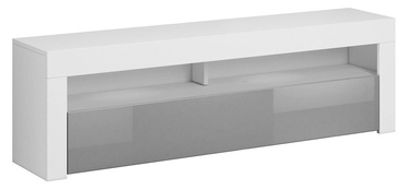 ТВ стол Vivaldi Meble Mex, белый/серый, 1600 мм x 330 мм x 500 мм
