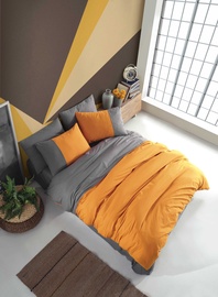 Gultas veļas komplekts Mijolnir, oranža/antracīta, 160x220 cm