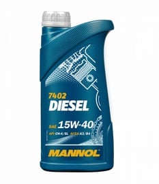 Mootoriõli Mannol Diesel 15W - 40, mineraalne, sõiduautole, 1 l