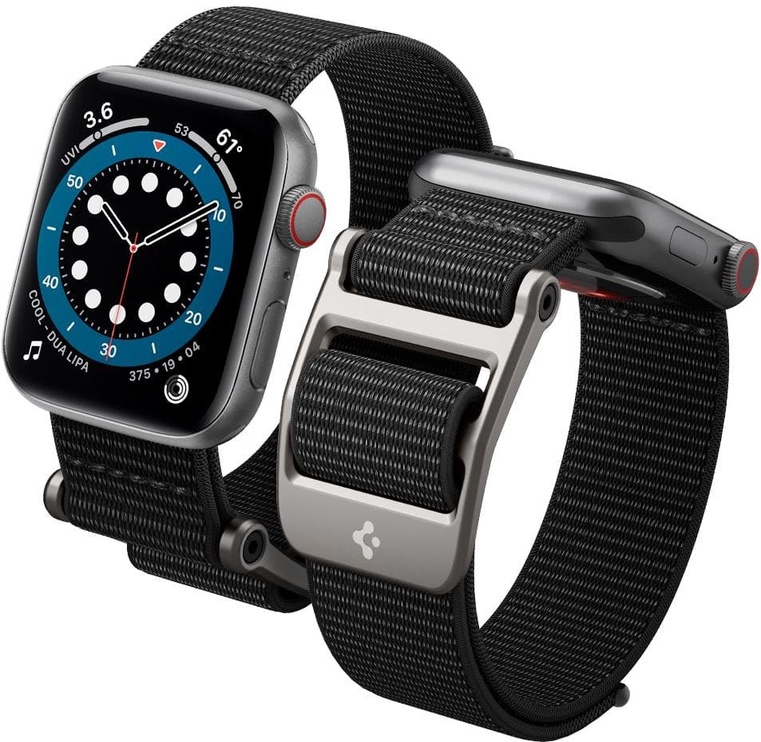 Ремешок Spigen DuraPro Flex Apple Watch All Series 45/44/42mm, черный