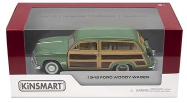 Bērnu rotaļu mašīnīte Kinsmart 1949 Ford Woody Wagon, zaļa
