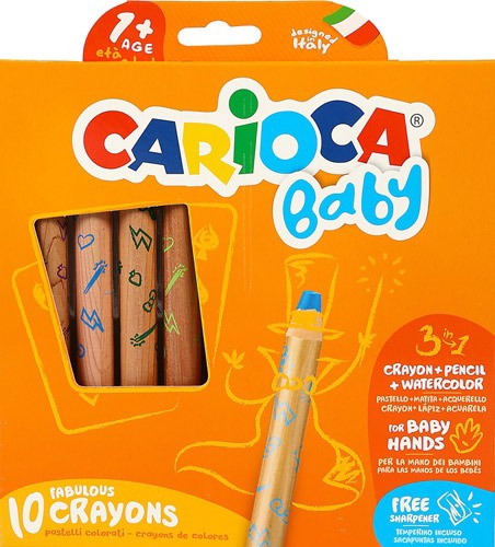 Kriidid Carioca Baby, mitmevärviline, 10 tk