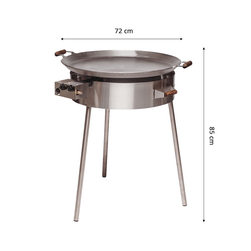 Paella valmistamise grillikomplekt GrillSymbol Pro-720, 72 cm x 72 cm
