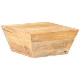 Kafijas galdiņš VLX Solid Mango Wood 320387, brūna, 660 mm x 660 mm x 300 mm