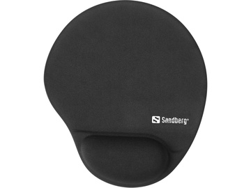 Hiirematt Sandberg 520-37, 25 cm x 21.5 cm x 2.3 cm, must