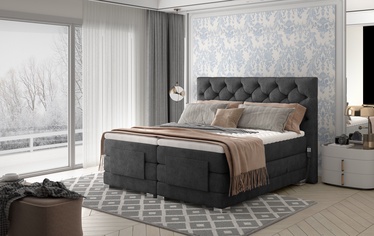 Кровать Clover Dora 96, 160 x 200 cm, темно-серый, с матрасом