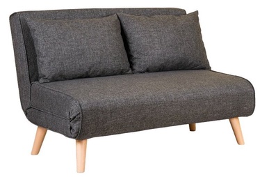 Grīdas dīvāngultas Hanah Home Folde 2-Seat, tumši pelēka, 120 x 80 x 42 cm