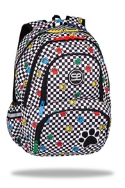 Школьный рюкзак CoolPack Paws, белый/черный, 41 см x 30 см x 13 см