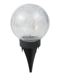 Lampa Domoletti Cracle, 1.2W, IP44, melna/caurspīdīga