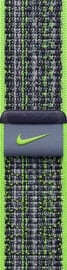 Dirželis Apple 45mm Bright Green/Blue Nike Sport Loop, mėlyna/žalia