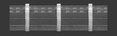 Užuolaidos juostelė 2.75.150.3, 0.75 cm, balta
