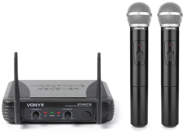 Mikrofons Vonyx STWM712 VHF Microphone System, melna
