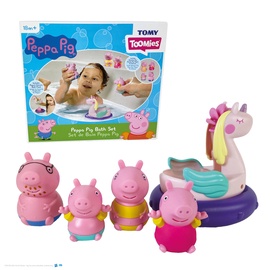 Vonios žaislų rinkinys Toomies Peppa Pig, įvairių spalvų, 5 vnt.