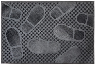 Durvju paklājs Mix Mat Feet, melna, 600 mm x 400 mm