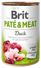 Влажный корм для собак Brit Care Paté & Meat, мясо утки, 0.4 кг