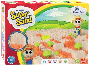 Kinētiskās smiltis Goliath Super Sand Farm Fun 918145, daudzkrāsains