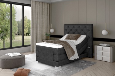 Кровать Clover Dora 96, 90 x 200 cm, темно-серый, с матрасом
